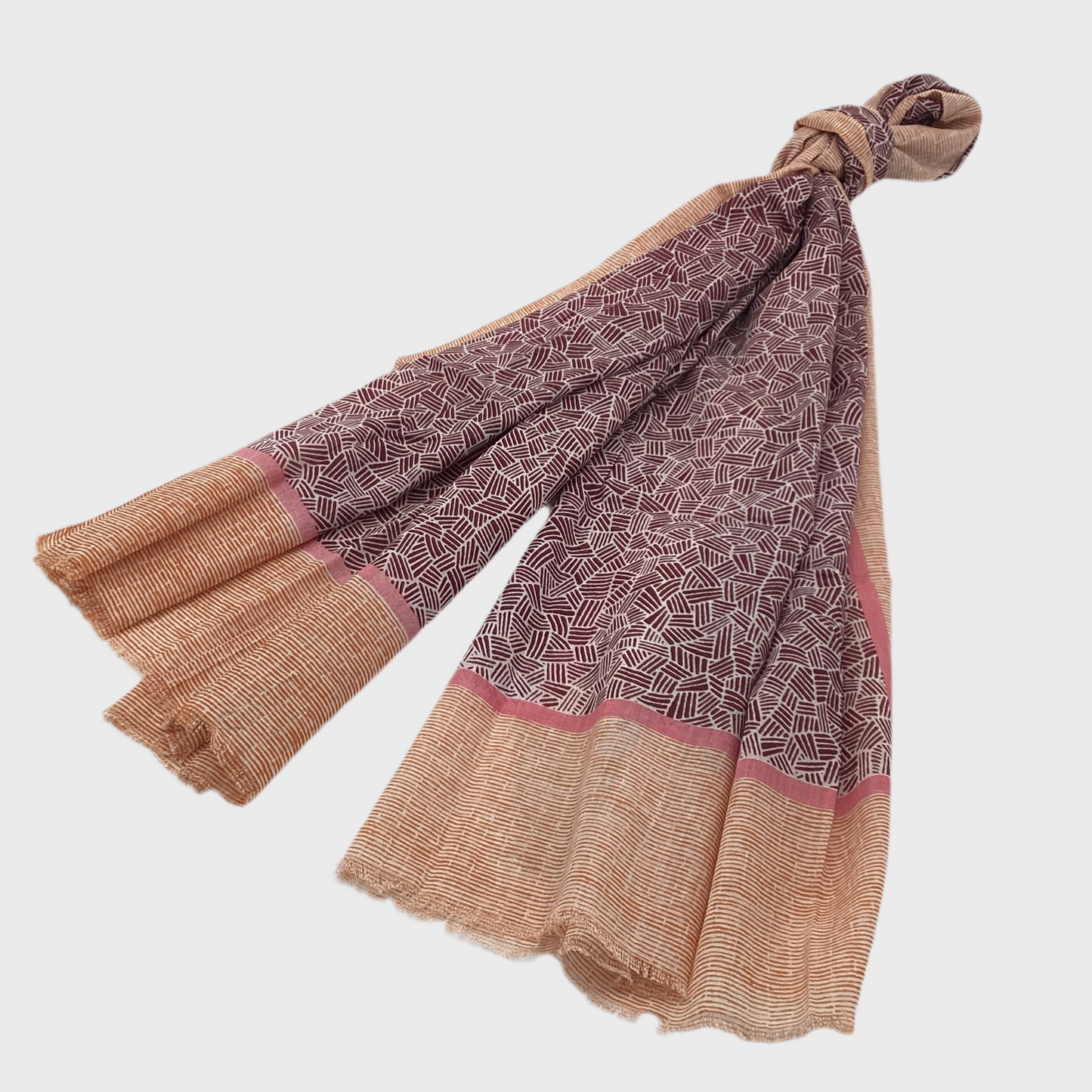 SCHAL ARTISAN BAUMWOLLE - rot