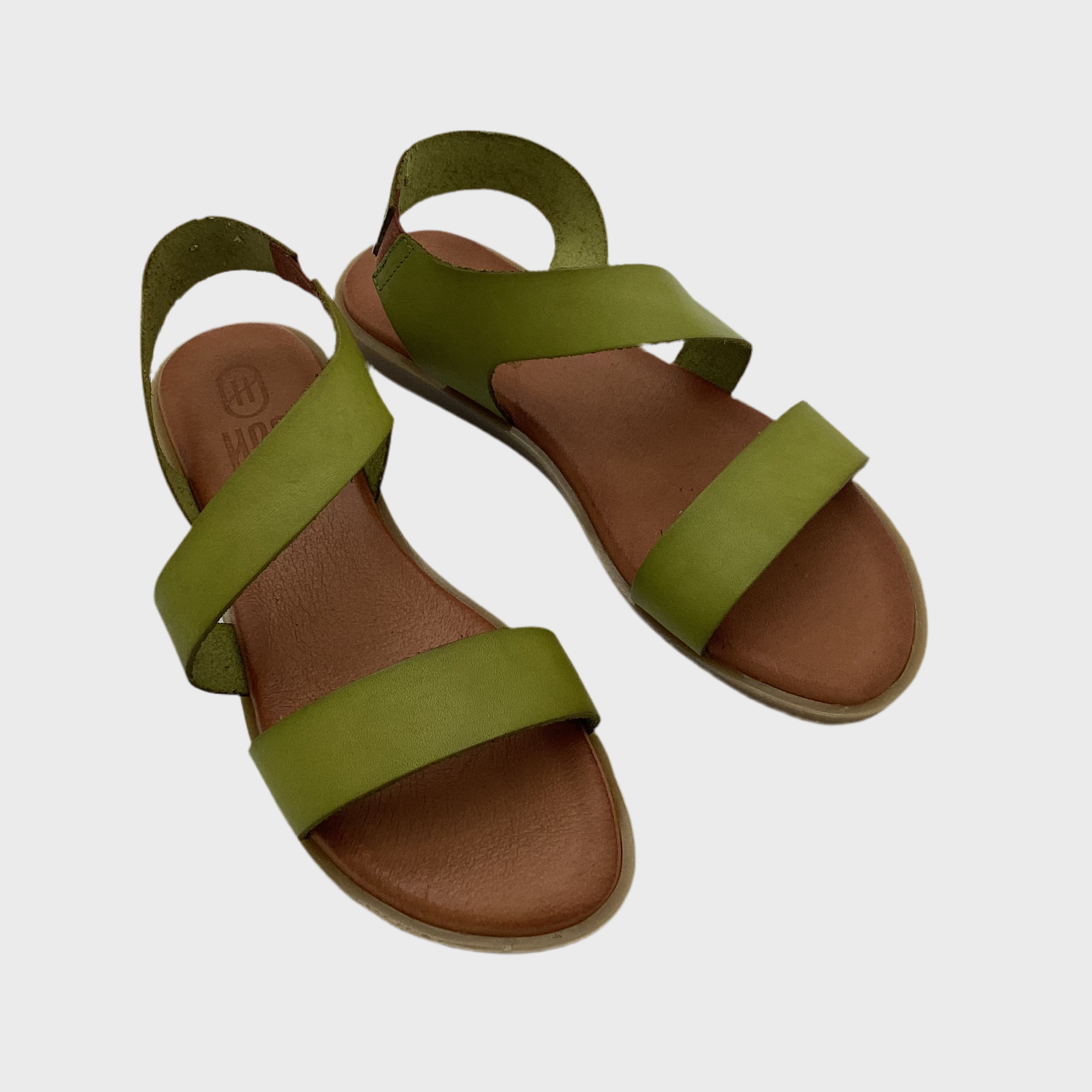 SANDALE VAQUETILLA zwei Riemchen - pistachie