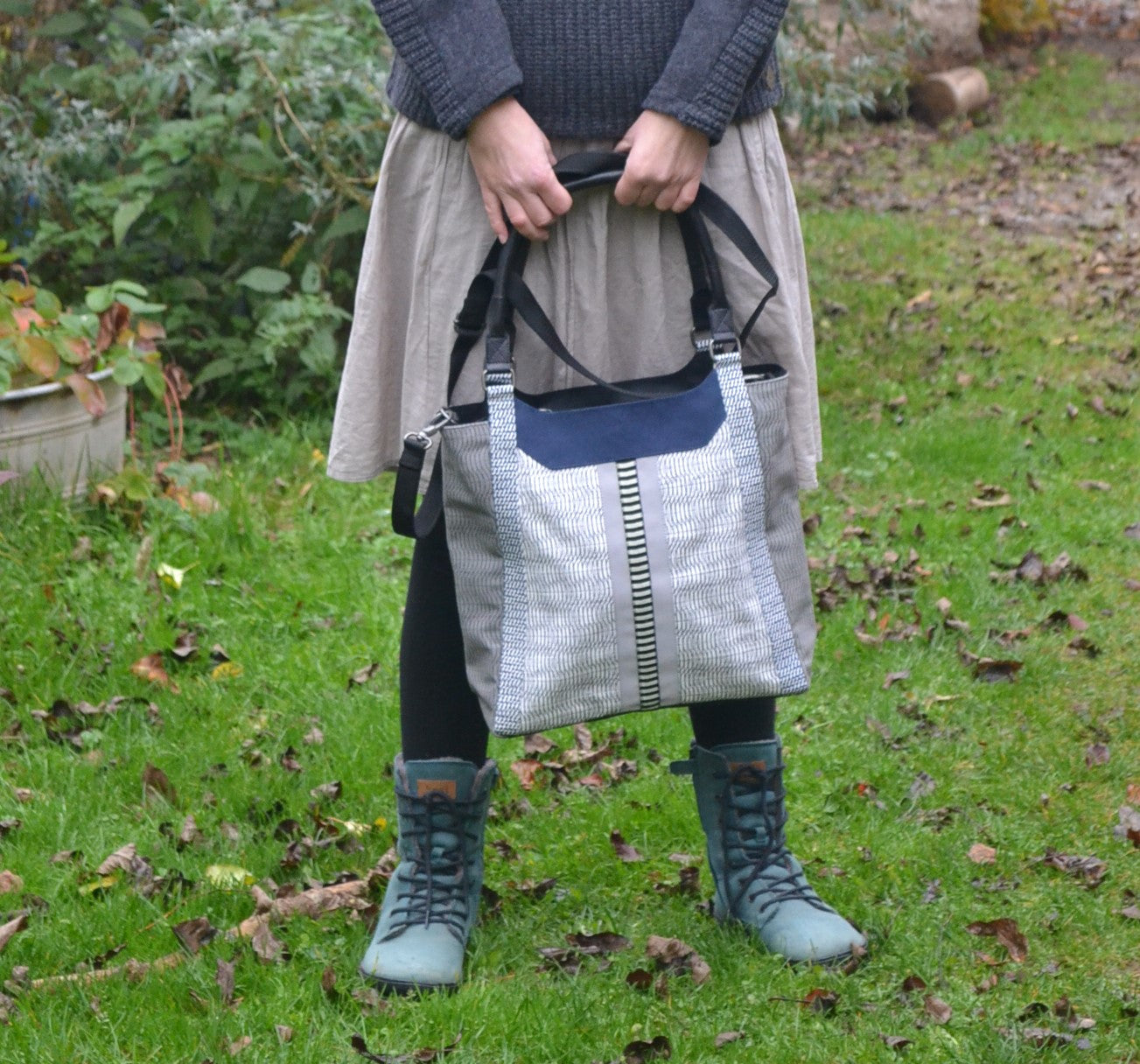 TASCHE DAZI BAG - schwarz - grau