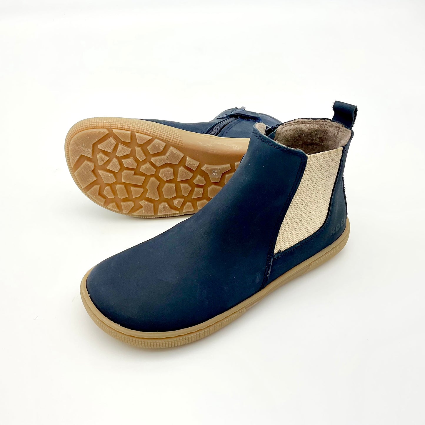 CHELSEA BOOT DANA HYDRO I WOLLVLIES - navy + bordeaux