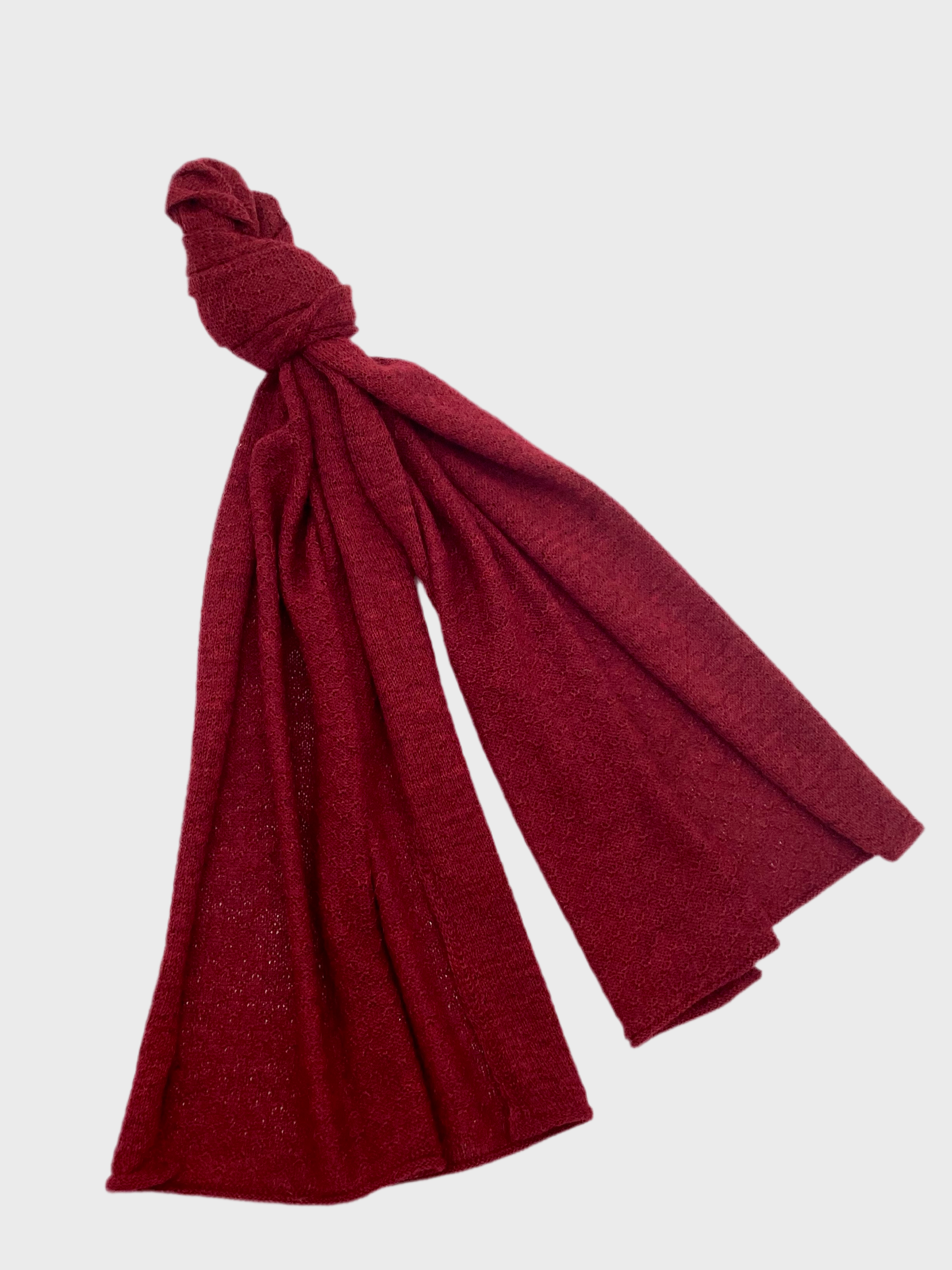 ALPAKA SCHAL I STELLA - rot