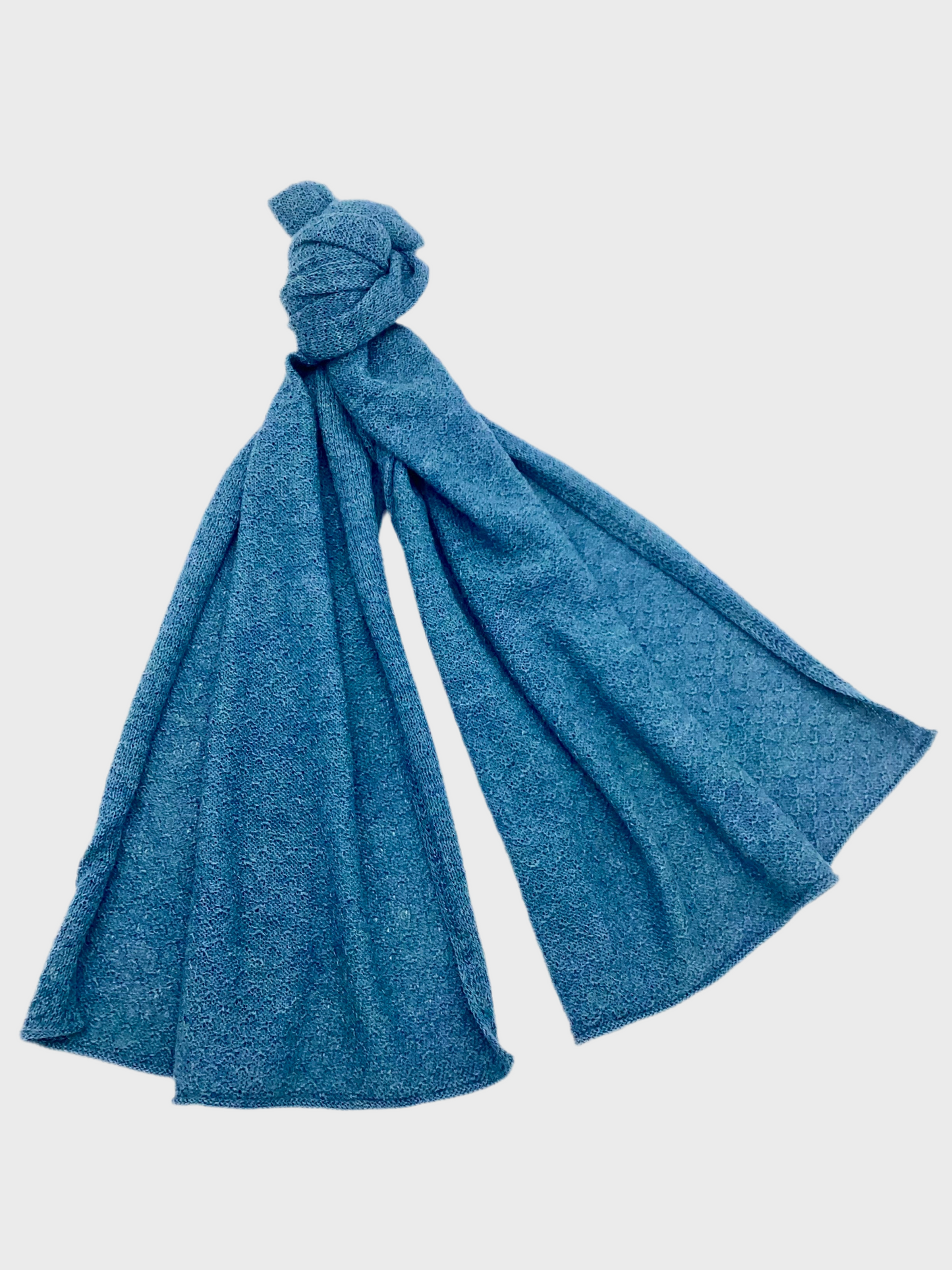 ALPAKA SCHAL I STELLA - hellblau