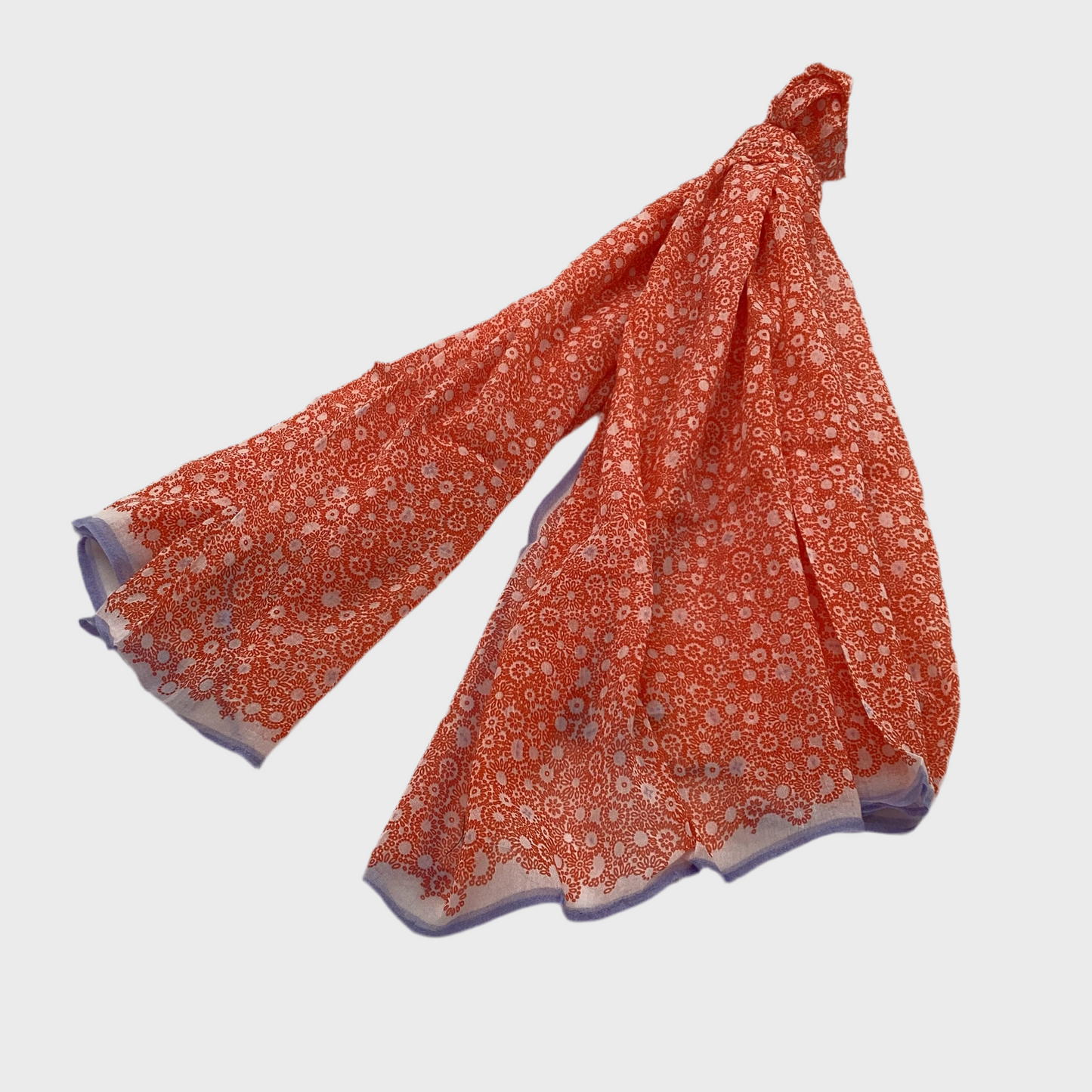 SCHAL FOULARD THALIA I BAUMWOLLE hibiscus