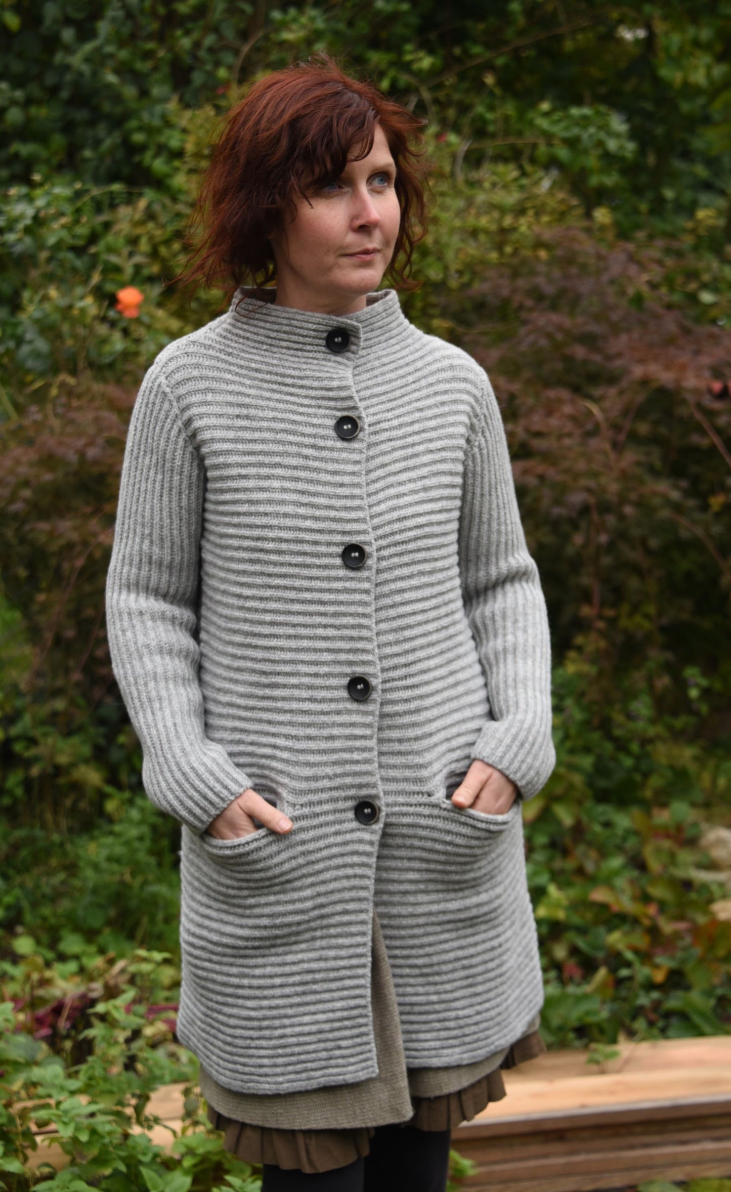 STRICKJACKE LANG I WOLLE - KASCHMIRE