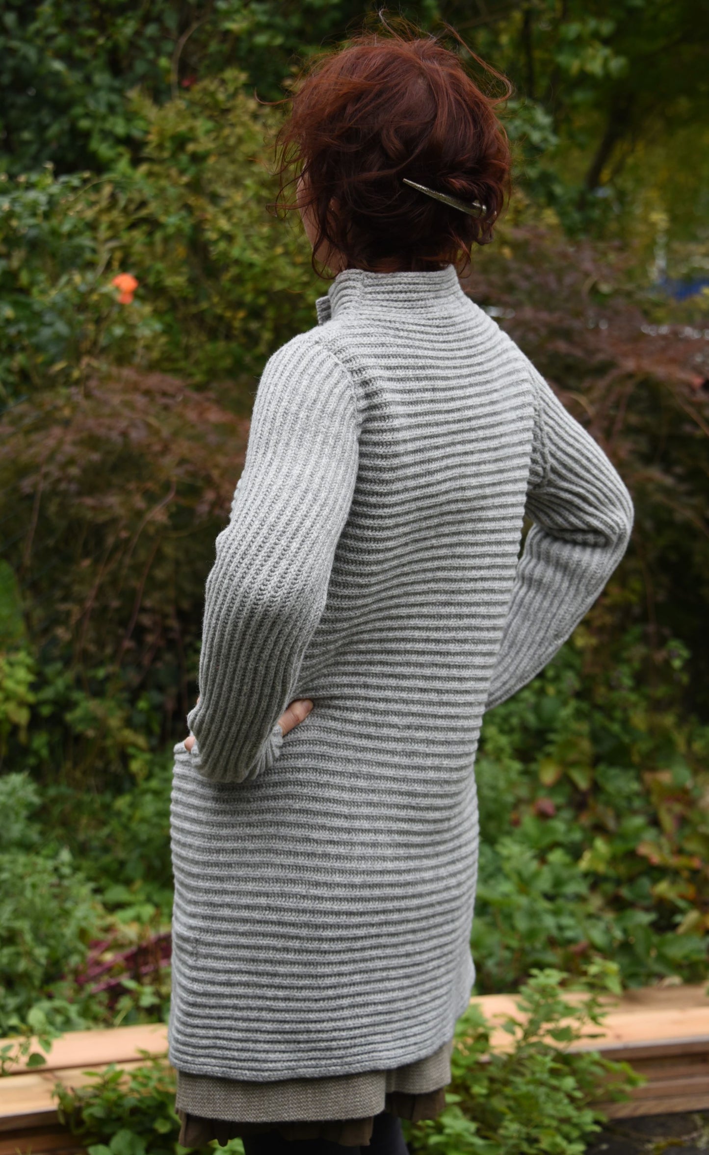 STRICKJACKE LANG I WOLLE - KASCHMIRE