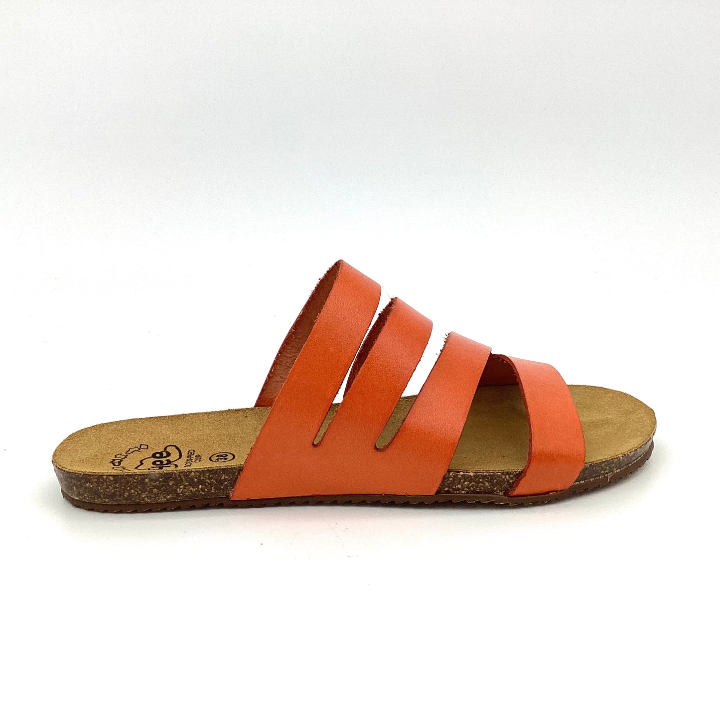 SANDALE PANTOLETTE VAQUETILLA - orange