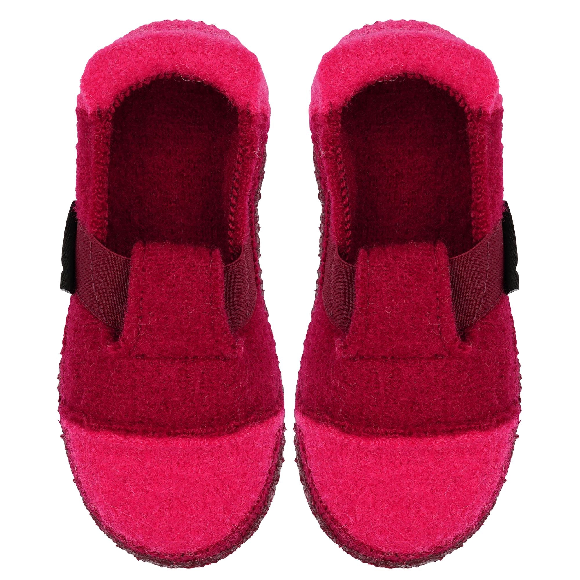 SLIPPER BERG I WOLLWALK - rot