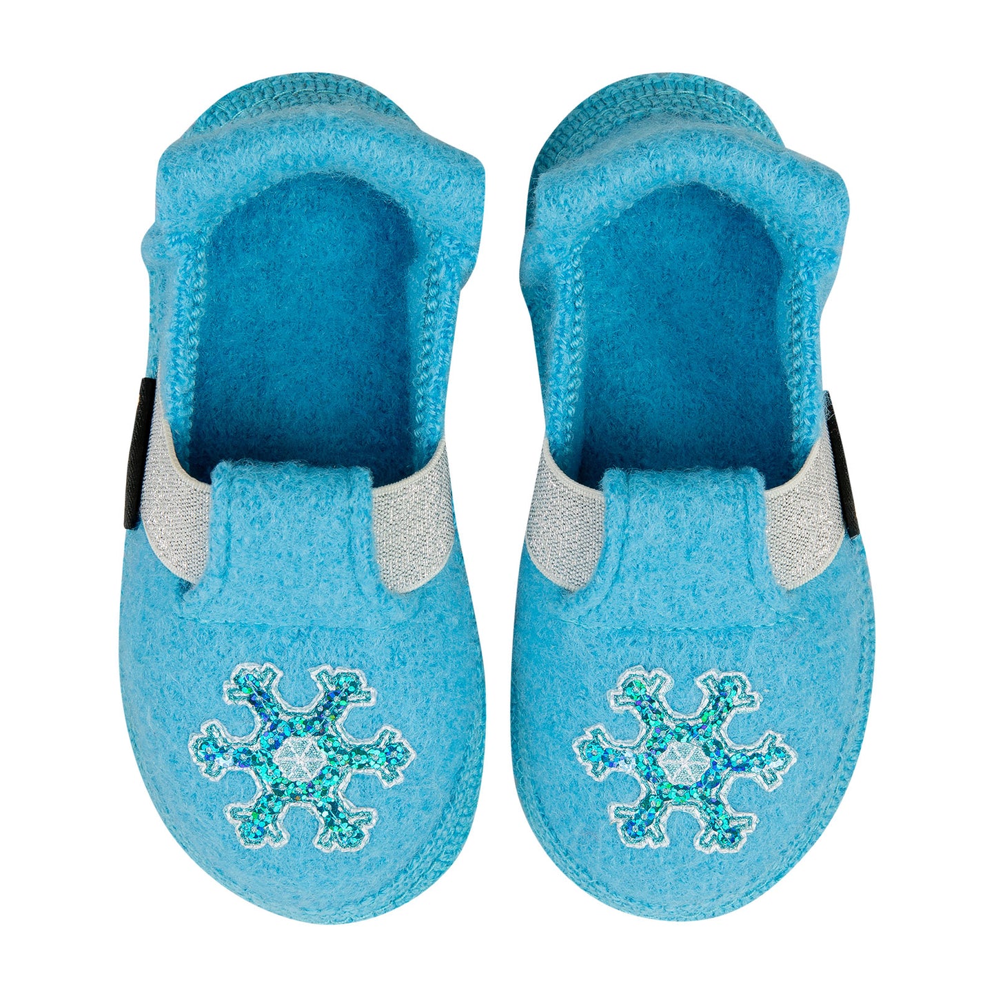SLIPPER SNOWFLAKE I WOLLWALK - blau