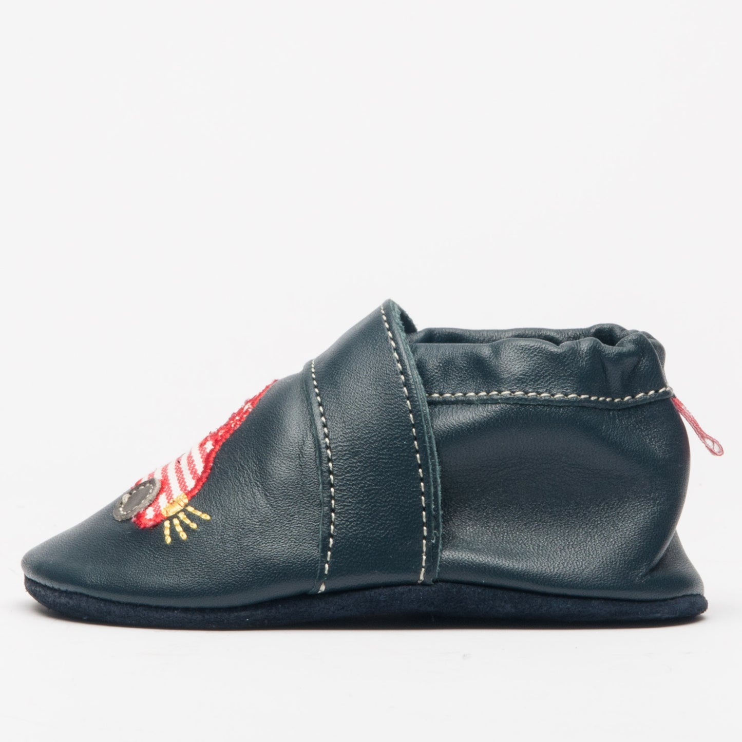 KRABBELSCHUH AUTO I LEDERSOHLE -navy