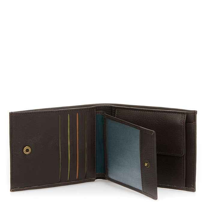 HERRENBÖRSE WALLET W - grau + braun