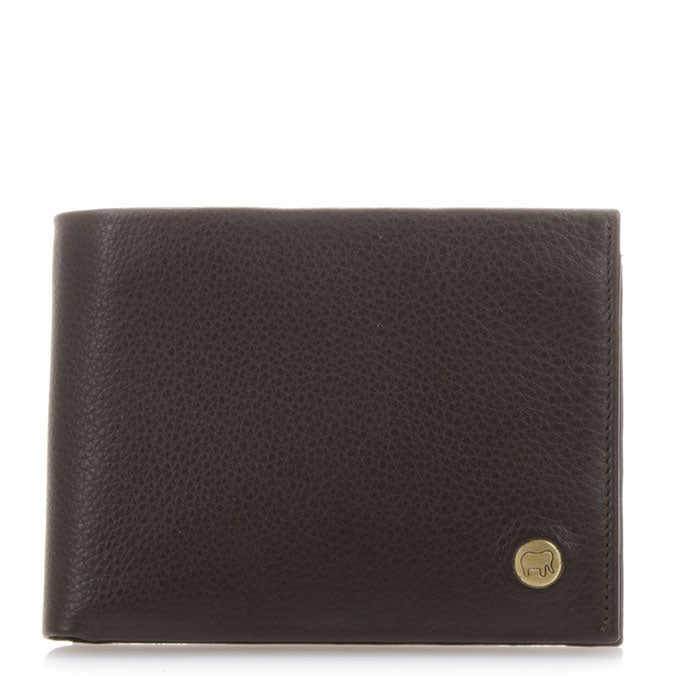 HERRENBÖRSE WALLET W - grau + braun