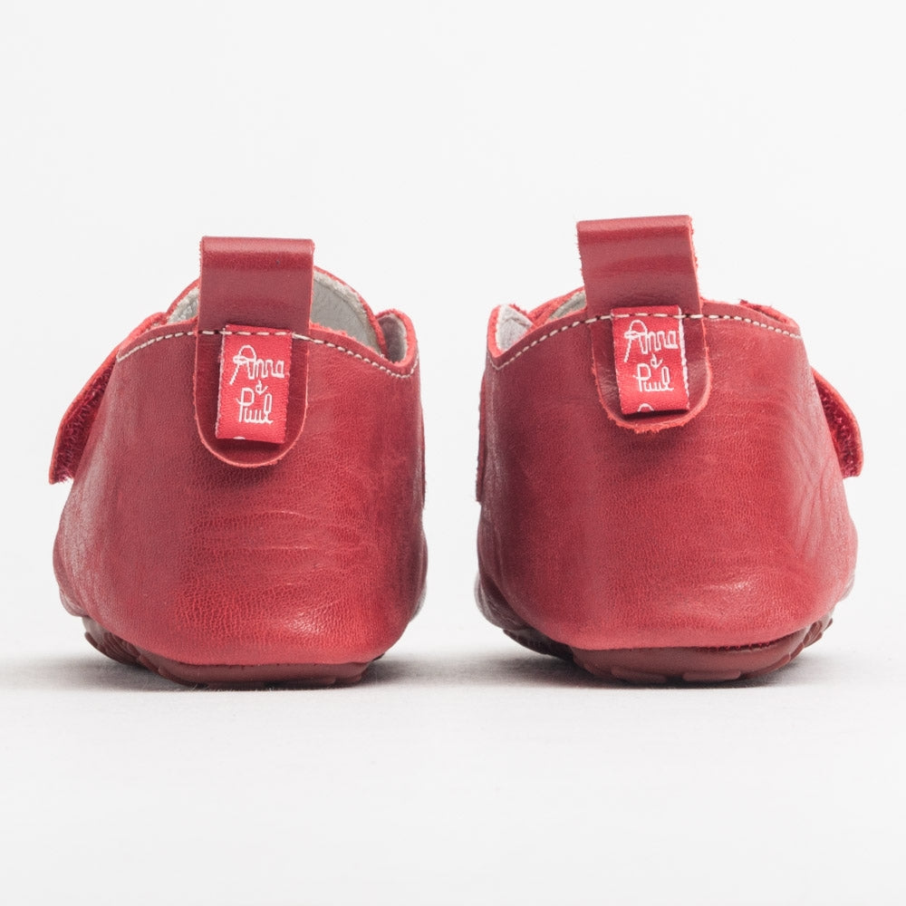 KRABBELSCHUH BASIC I KLETT rot