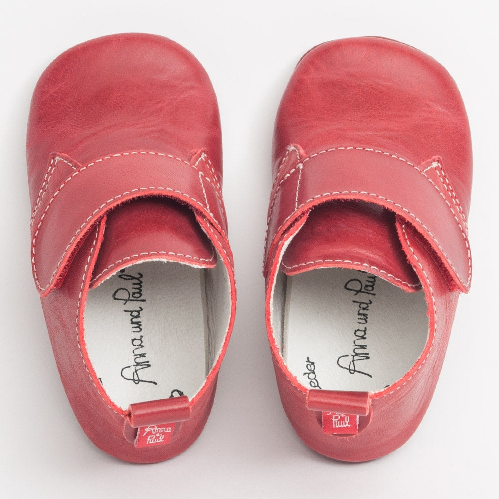 KRABBELSCHUH BASIC I KLETT rot