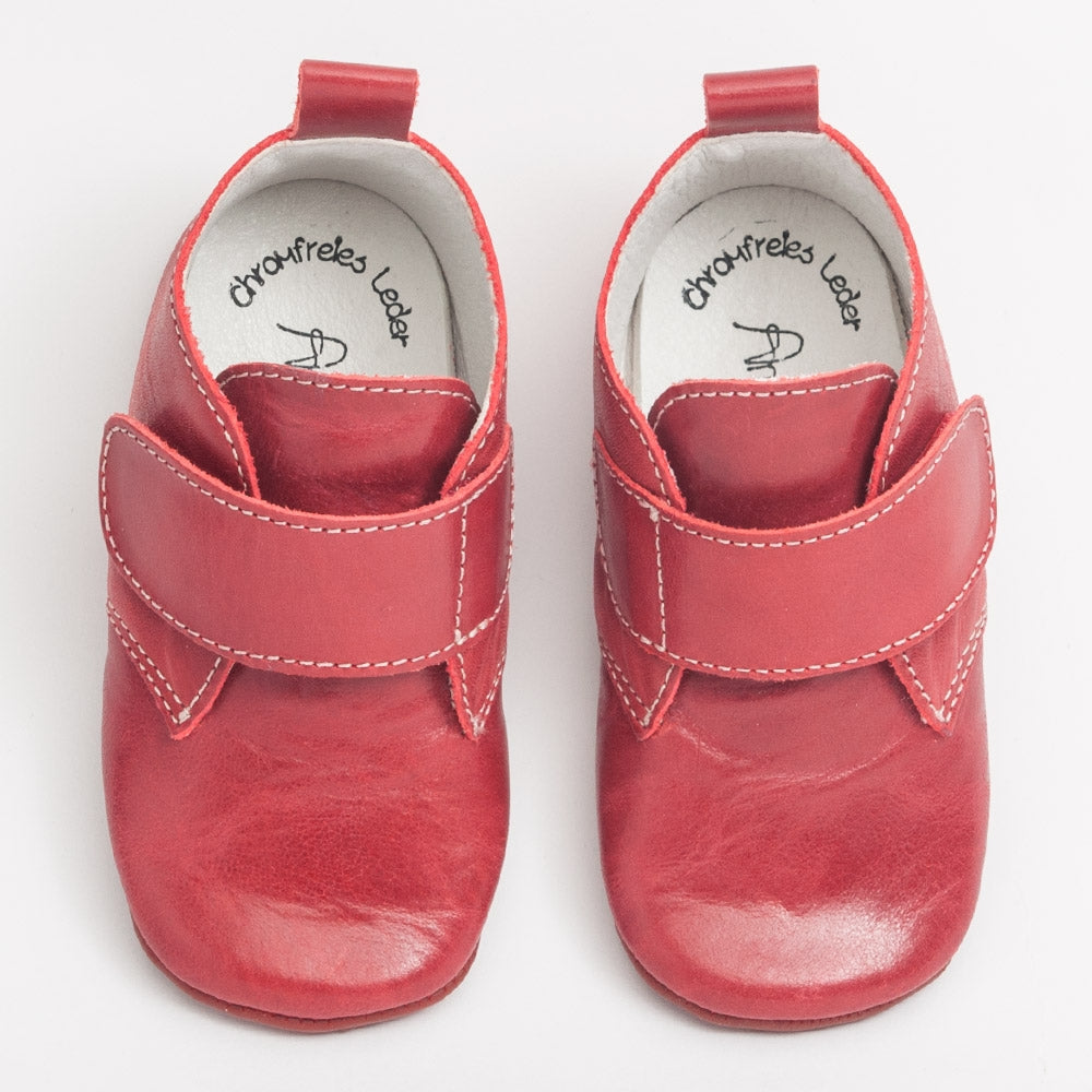 KRABBELSCHUH BASIC I KLETT rot