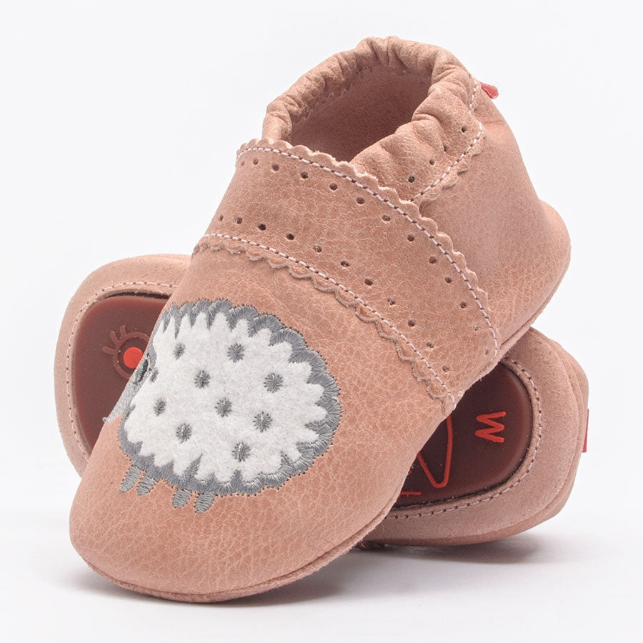 KRABBELSCHUH SCHAF I GUMMISOHLE