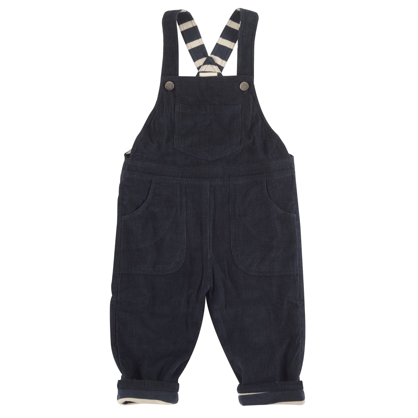 CORD LATZHOSE I LINED DUNGAREES BLAU