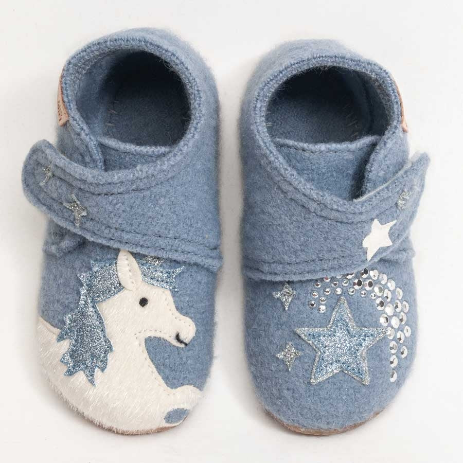 HAUSSCHUH WOLLWALK I EINHORN