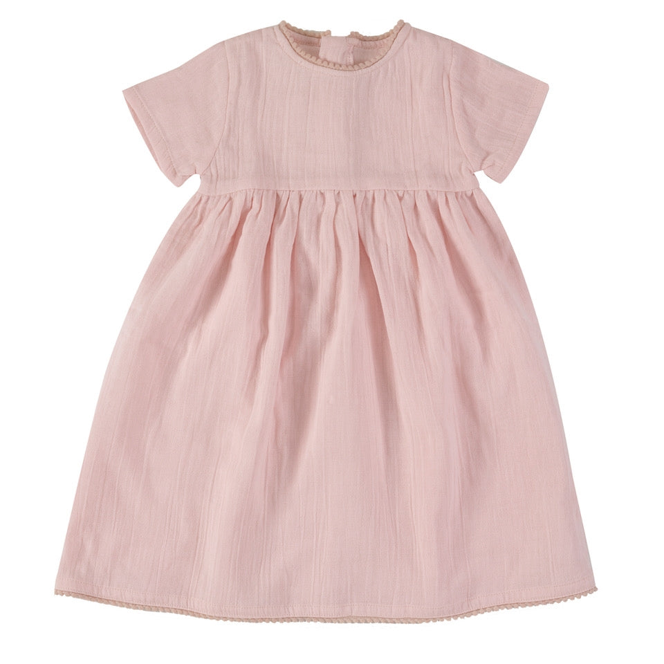 KLEID KURZÄRMELIG I PRETTY MUSLIN DRESS