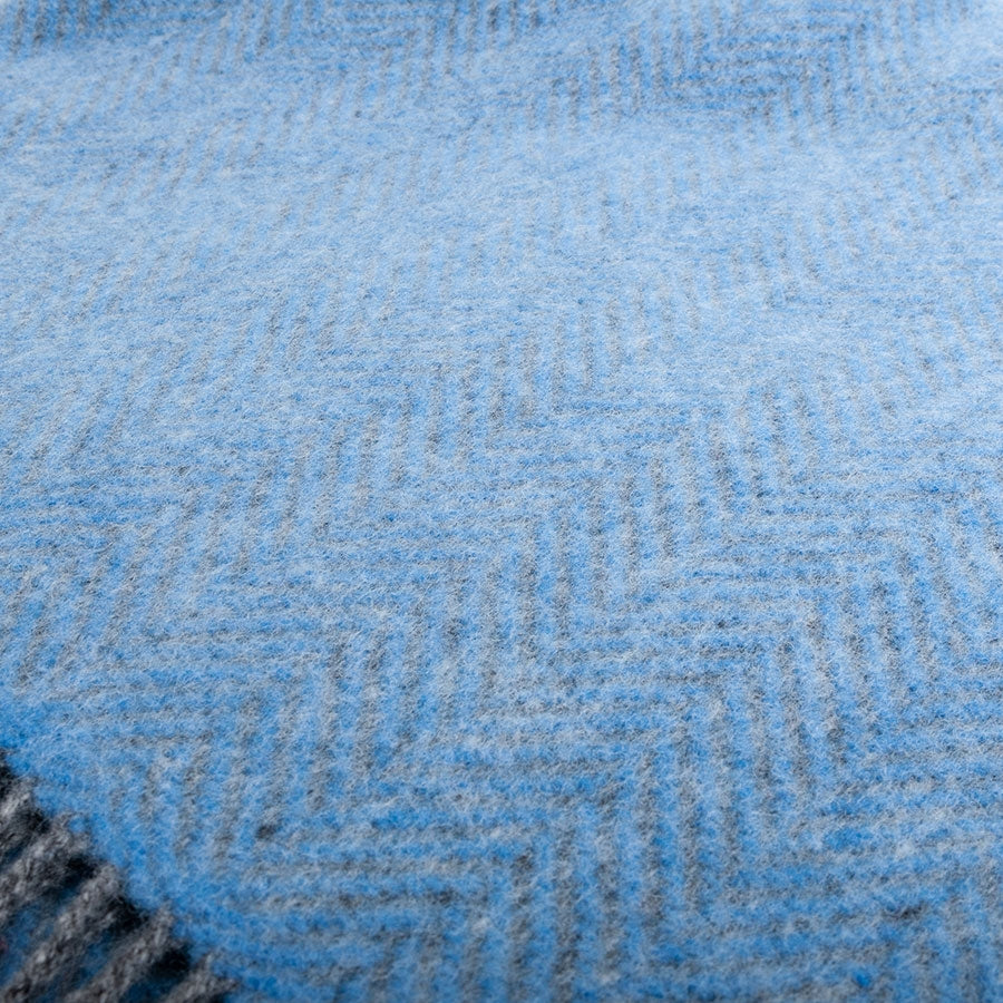 DECKE MERINO KASHMIRE I FISCHGRAET