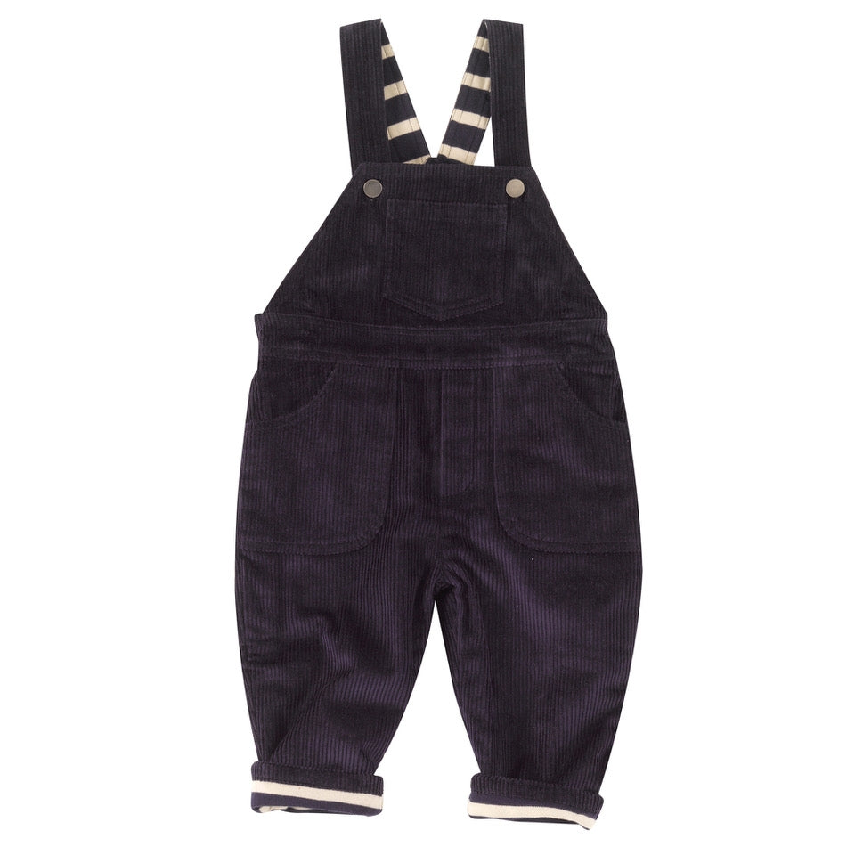 CORD LATZHOSE I LINED DUNGAREES BLAU