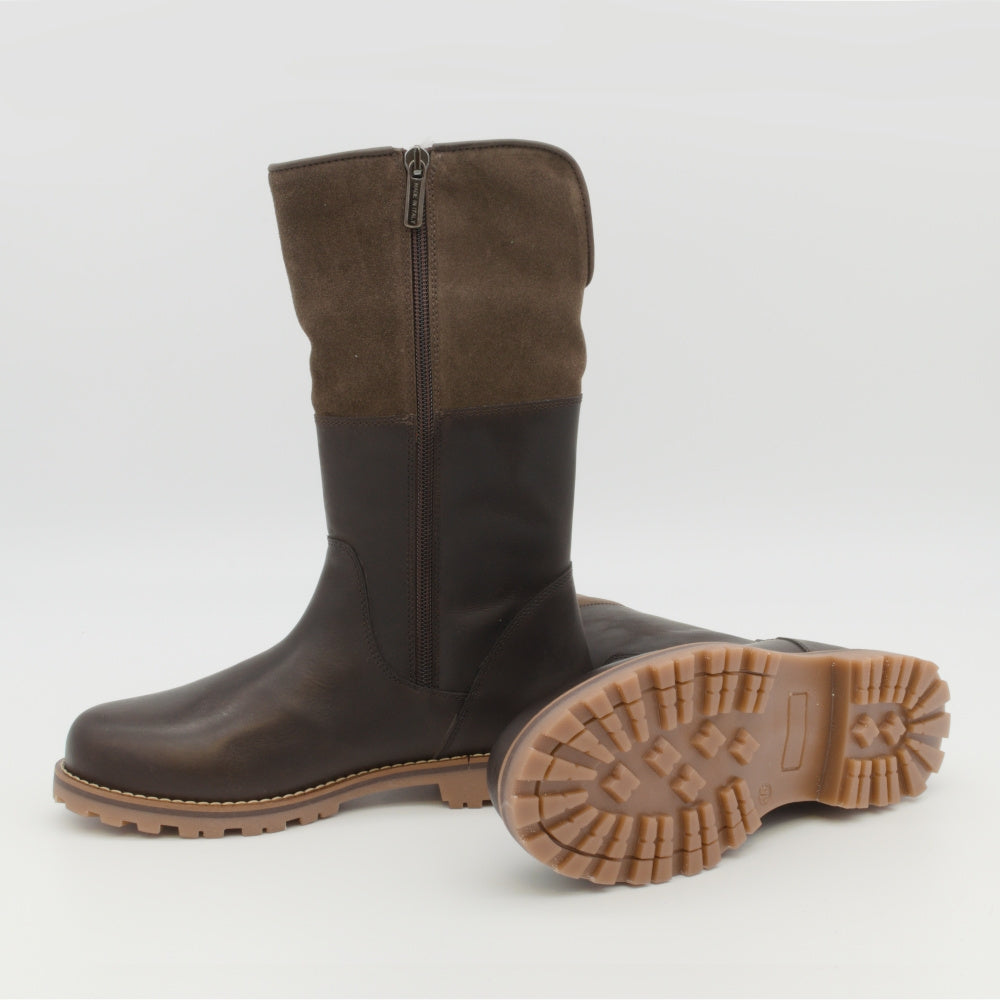 WINTERSTIEFEL MEMA I LAMMFELL - braun