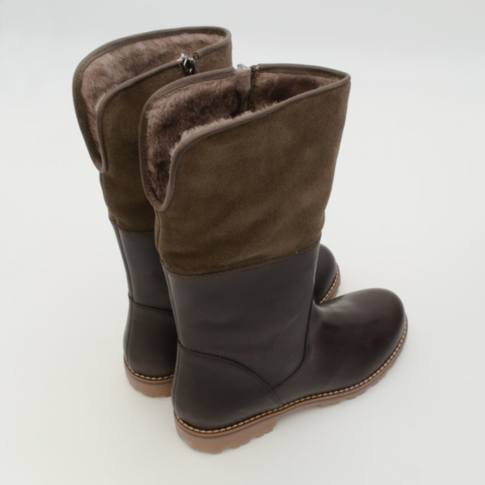 WINTERSTIEFEL MEMA I LAMMFELL - braun