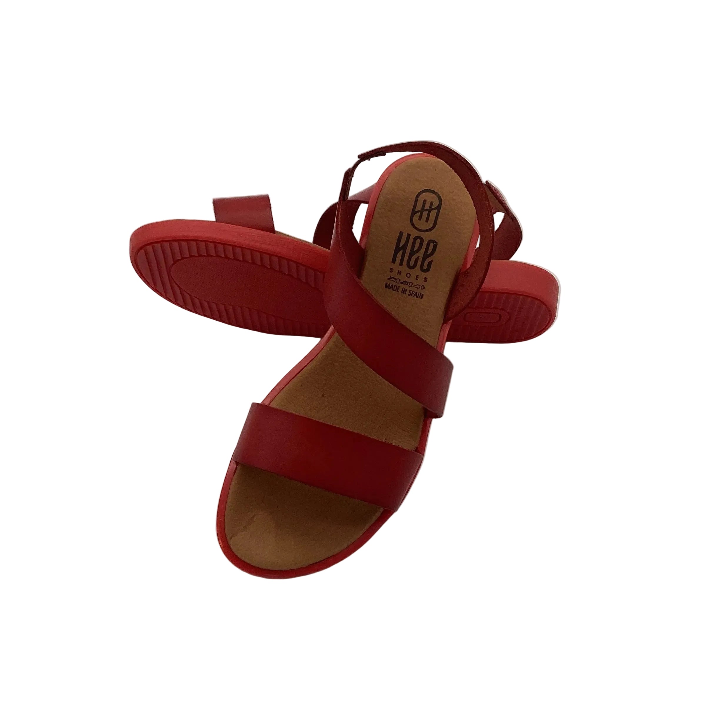 SANDALE VAQUETILLA ZWEI RIEMCHEN - rosso