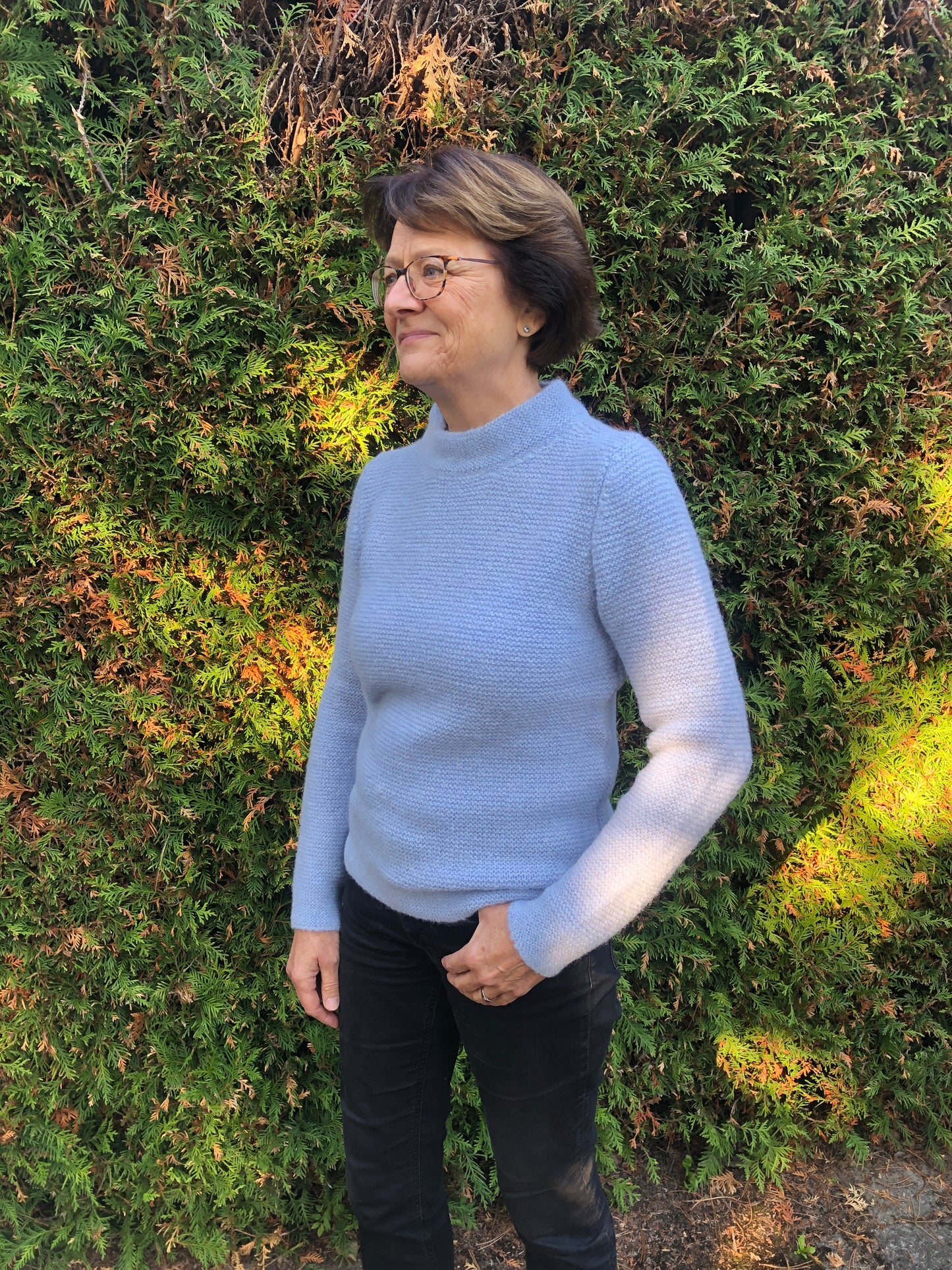 PULLOVER MOCK NECK FRAUEN I ALPAKA - WOLLE