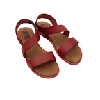 SANDALE VAQUETILLA ZWEI RIEMCHEN - rosso