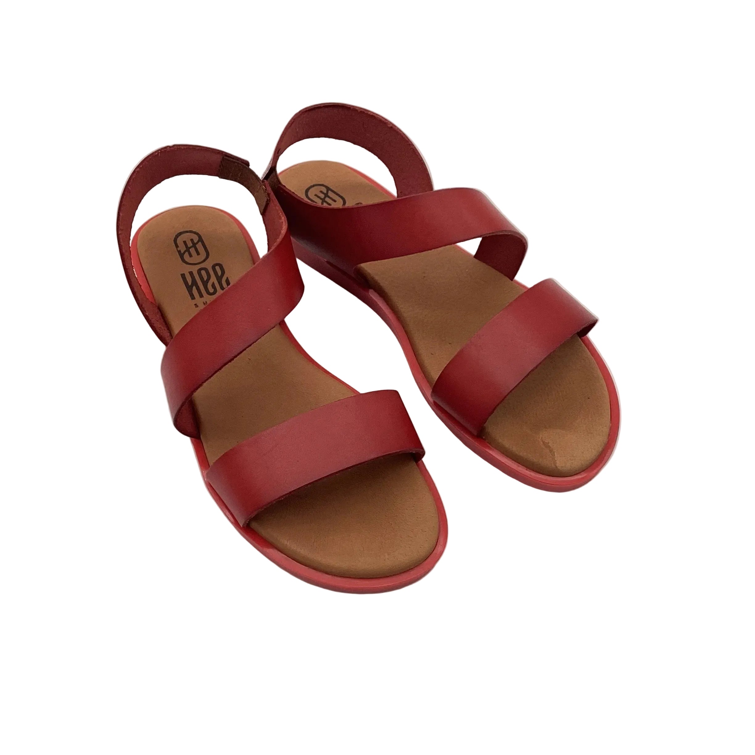 SANDALE VAQUETILLA ZWEI RIEMCHEN - rosso