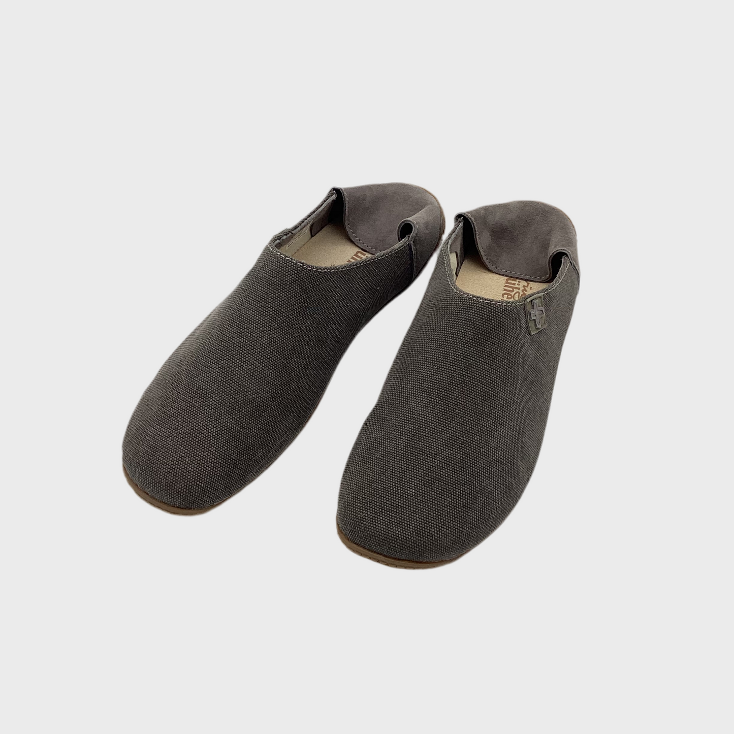 PANTOFFEL SCHWEIZER KREUZ MIT FERSENKAPPE I BAUMWOLLE - fango