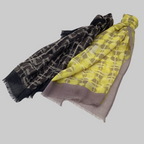 SCHAL IGGY I WOLLE - schwarz-hell