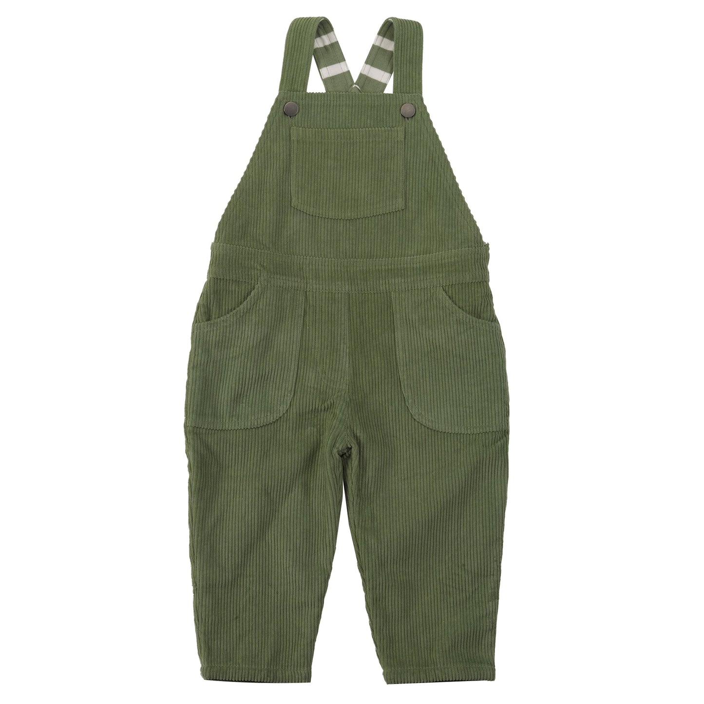 CORD LATZHOSE I LINED DUNGAREES GREEN