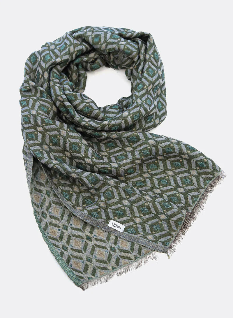 SCHAL LIEVE I BIO BAUMWOLLE - oliv