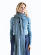 SCHAL CLOE I  BIO BAUMWOLLE - blau
