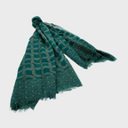 SCHAL GRAFIC PATTERN I WOLLE - SEIDE