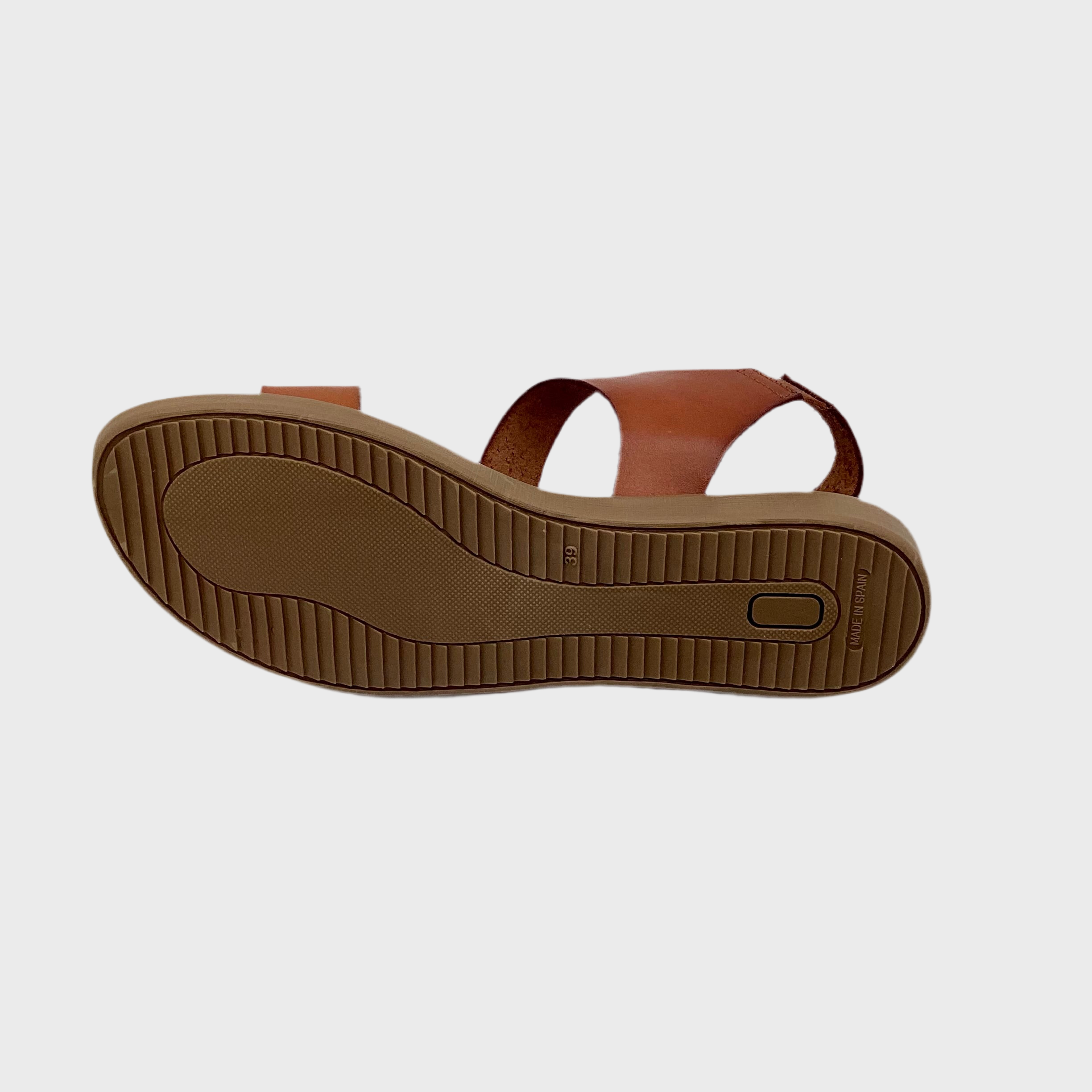 SANDALE VAQUETILLA zwei Riemchen - cuero
