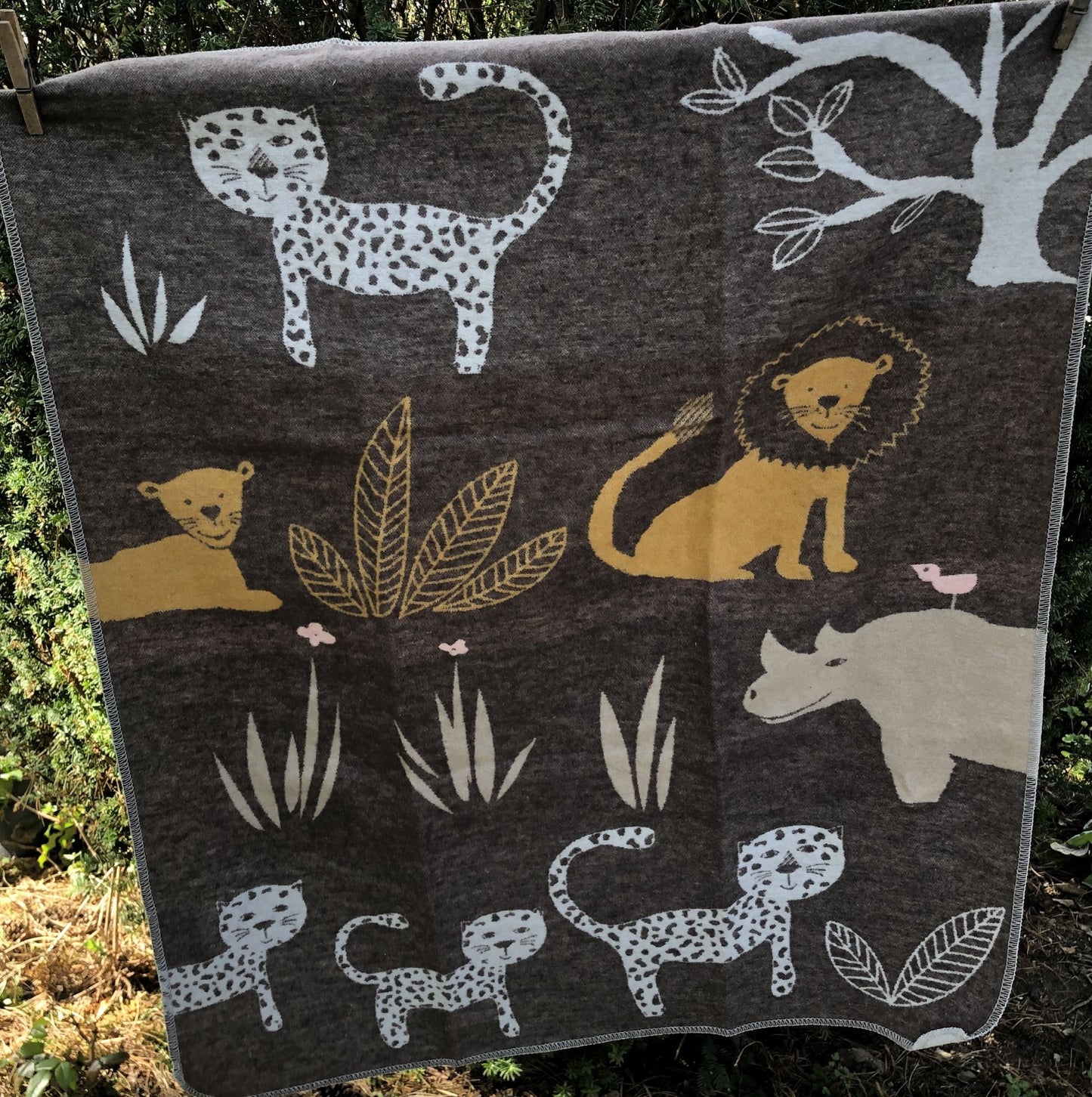 BABYDECKE TIERE AFRIKA I Baumwolle