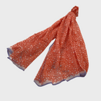 SCHAL FOULARD THALIA I BAUMWOLLE hibiscus
