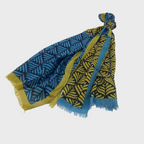 SCHAL LOTUS I MODAL -  BAUMWOLLE blau