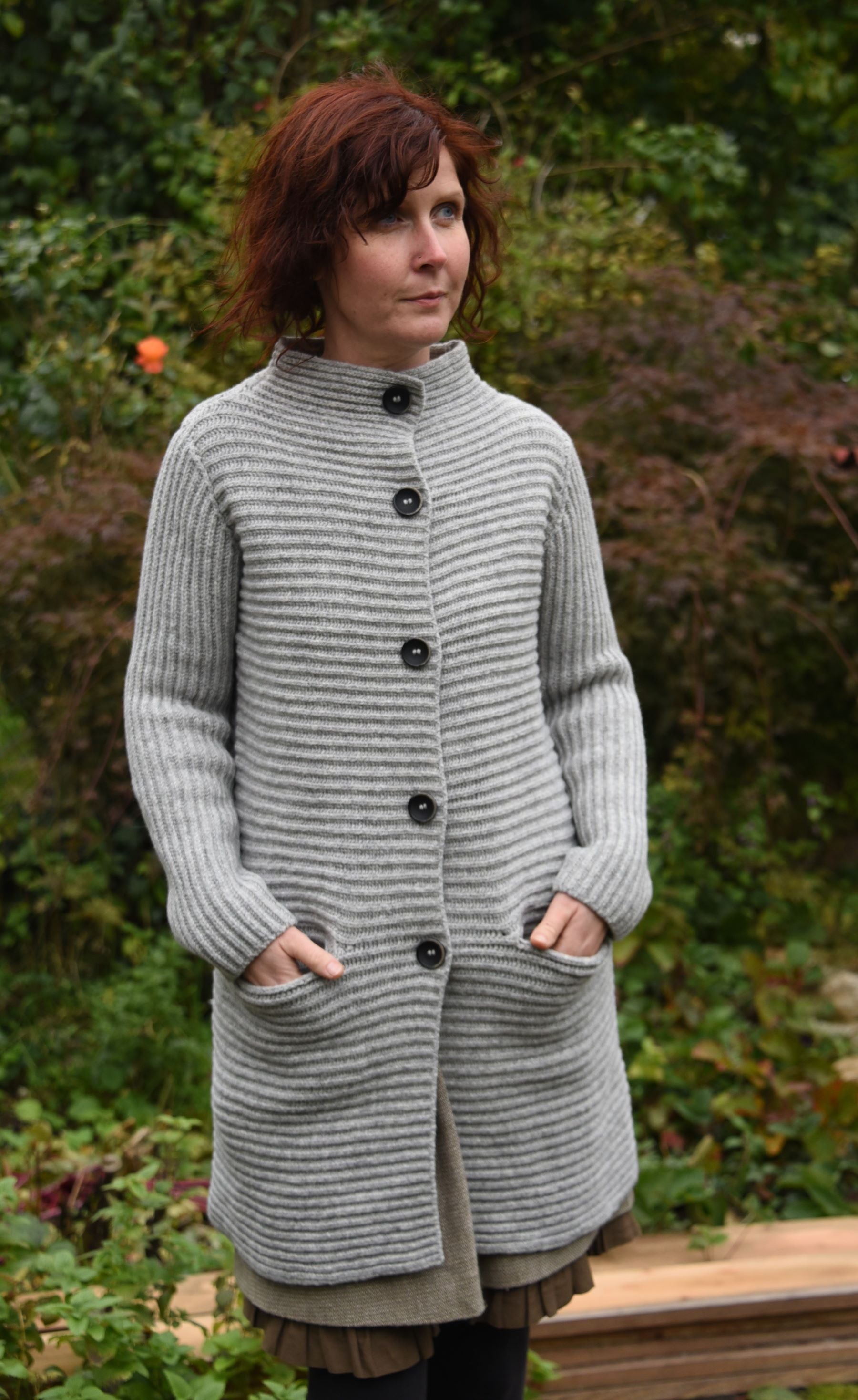 STRICKJACKE LANG I WOLLE - KASCHMIRE