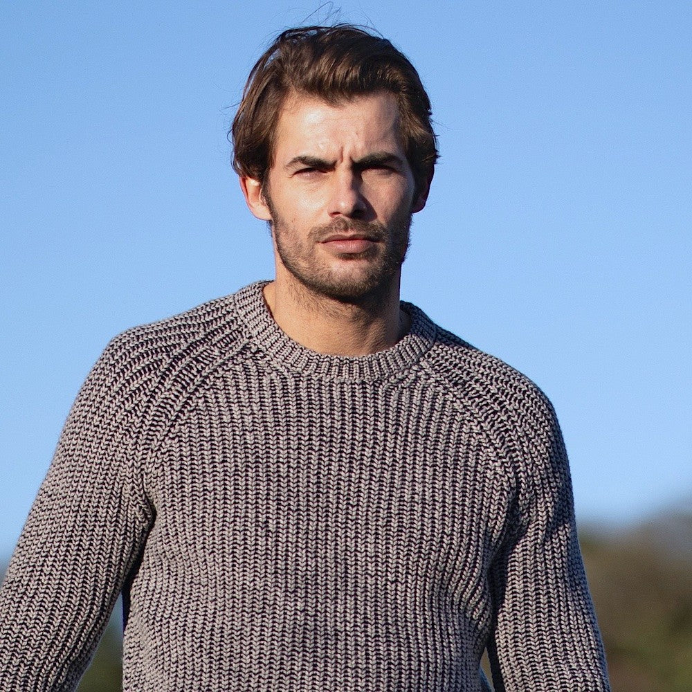 PULLOVER RIB MÄNNER I MERINO - CASHMERE