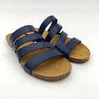 SANDALE PANTOLETTE VAQUETILLA - navy