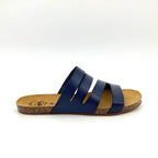 SANDALE PANTOLETTE VAQUETILLA - navy