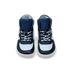SNEAKER DANISH I NAPPA blau - weiß