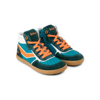 SNEAKER DANISH I NAPPA türkis-orange