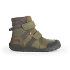 WINTER BOOT BAREFOOT HYDRO TEX MILO I WOLLE - khaki