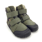 WINTER BOOT BAREFOOT HYDRO TEX MILO I WOLLE - khaki