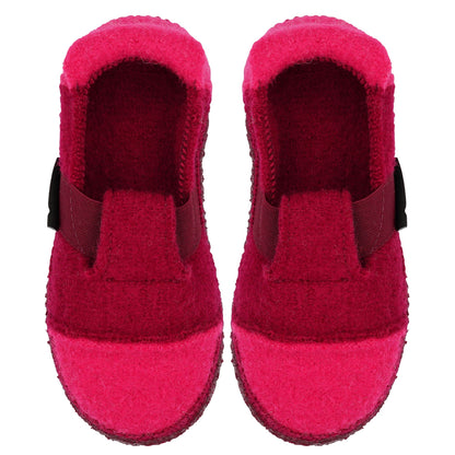 SLIPPER BERG I WOLLWALK - rot
