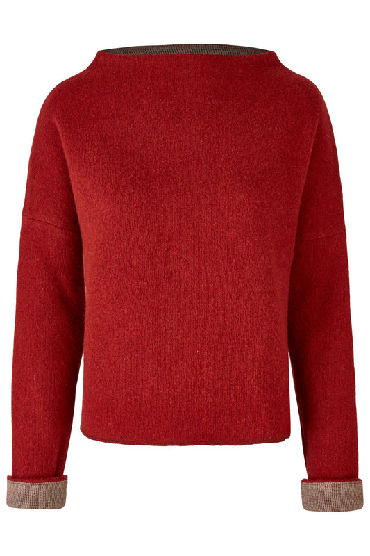 PULLOVER NICOLETTA I WOLLWALK - BW rot